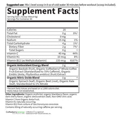 Garden of Life Sport Energy and Focus Blackberry Cherry flavor in a refreshing drink, perfect before training.