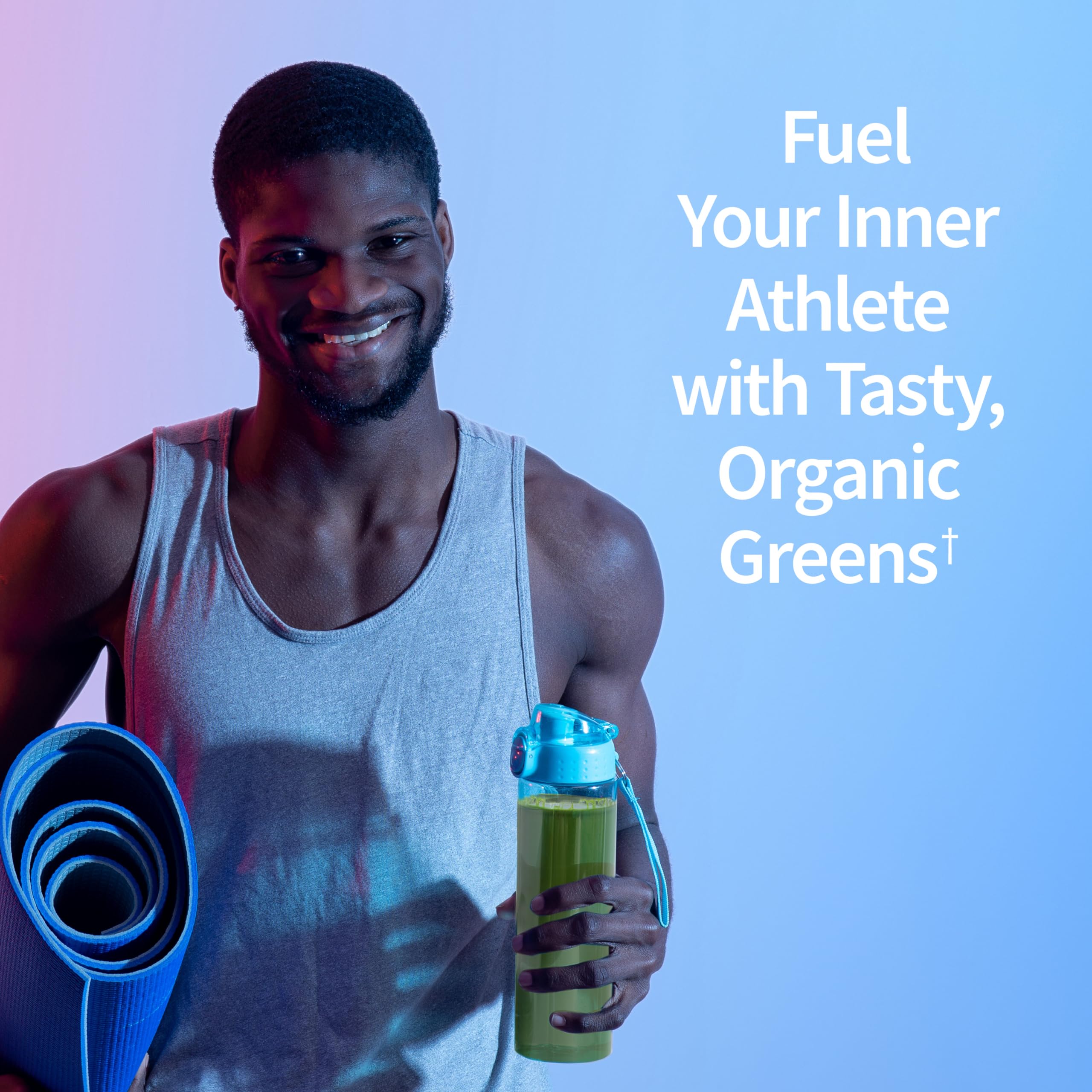 Garden of Life SPORT Organic Greens featuring Reishi and Chaga mushrooms for variety