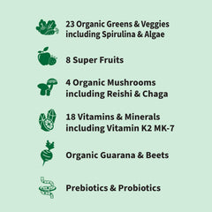 Garden of Life SPORT Organic Greens smoothie-ready mix blends easily for mornings