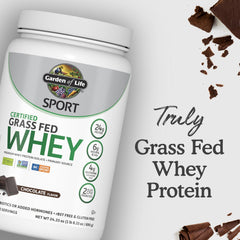 Garden of Life SPORT whey chocolate serving scoop for daily protein