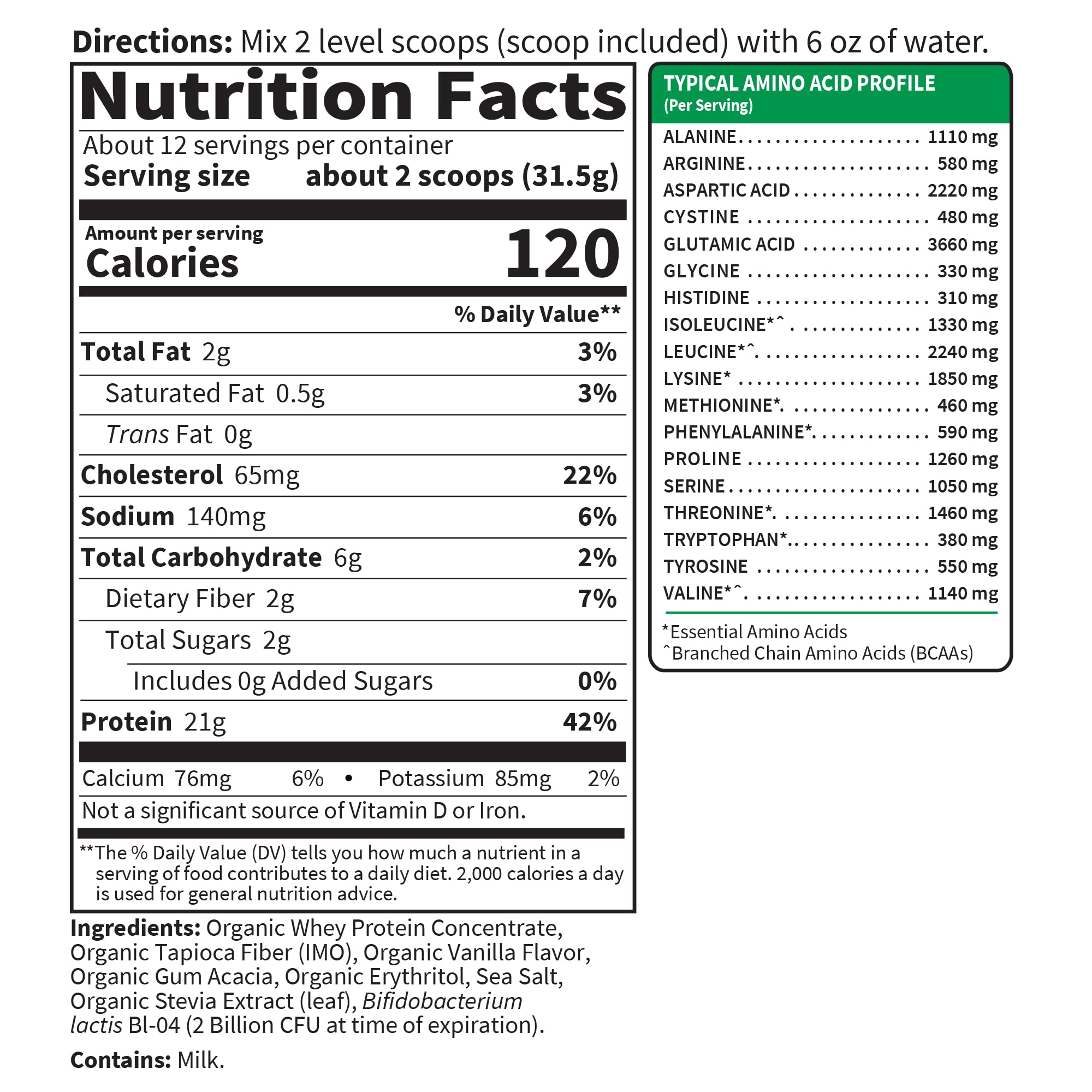 Label art showing grass-fed and clean ingredient highlights