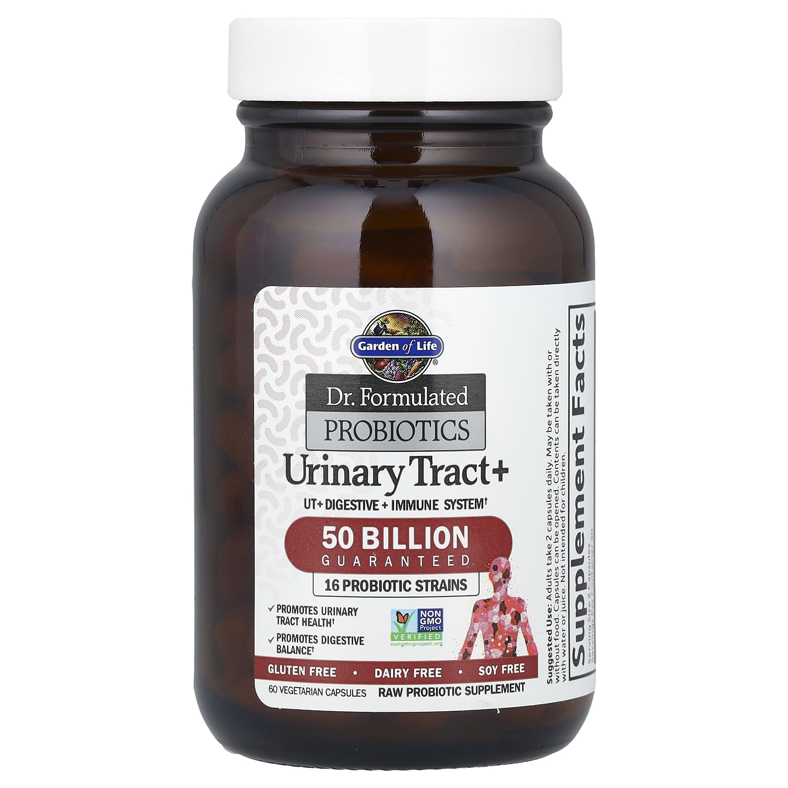 Garden of Life Urinary Tract+ cranberry-ingredient image highlights natural urinary tract support