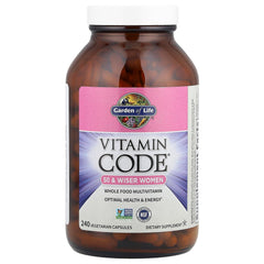 Vitamin Code 50+ Women probiotics and enzymes aid digestion.