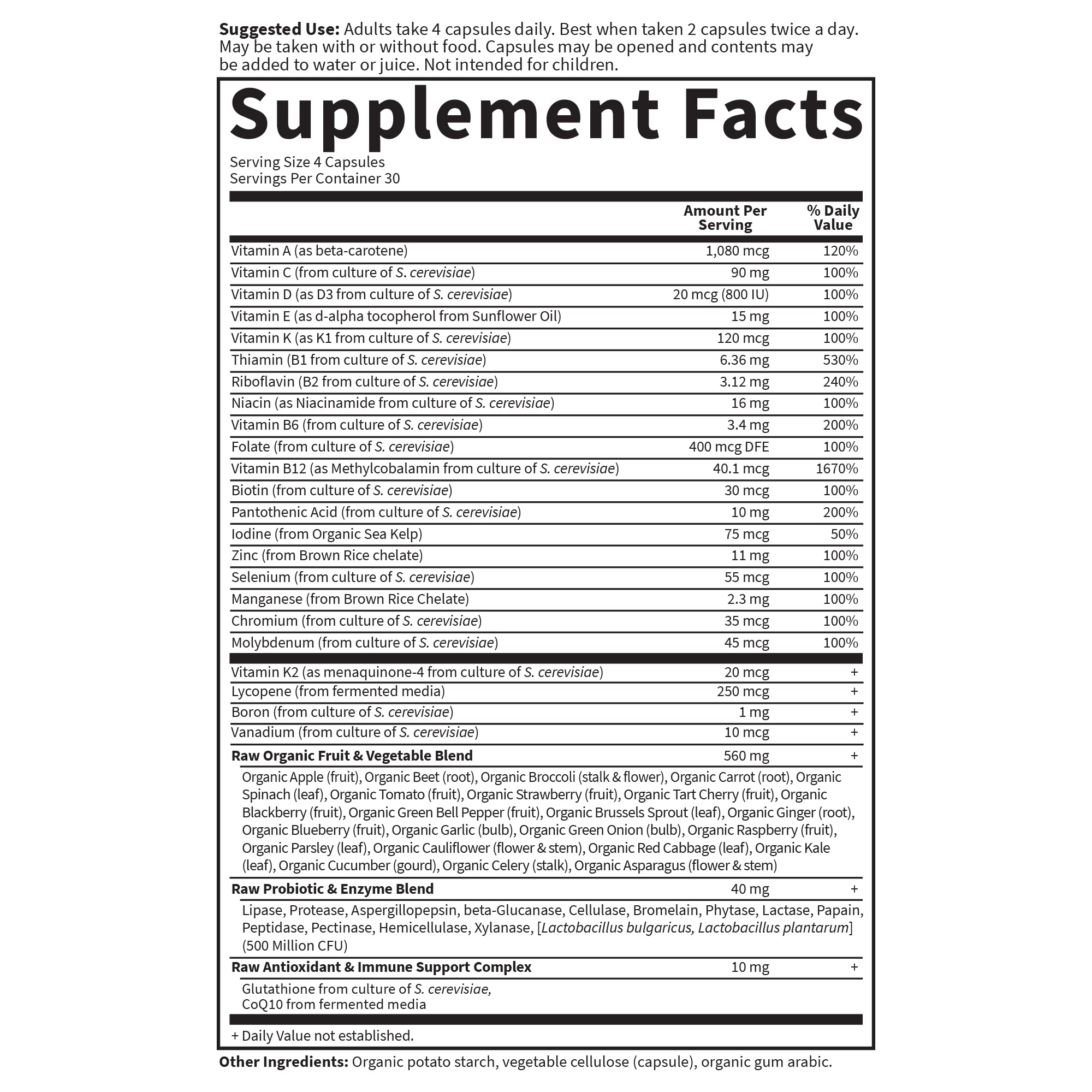 Garden of Life Vitamin Code Men heart-health nutrients with C and E.