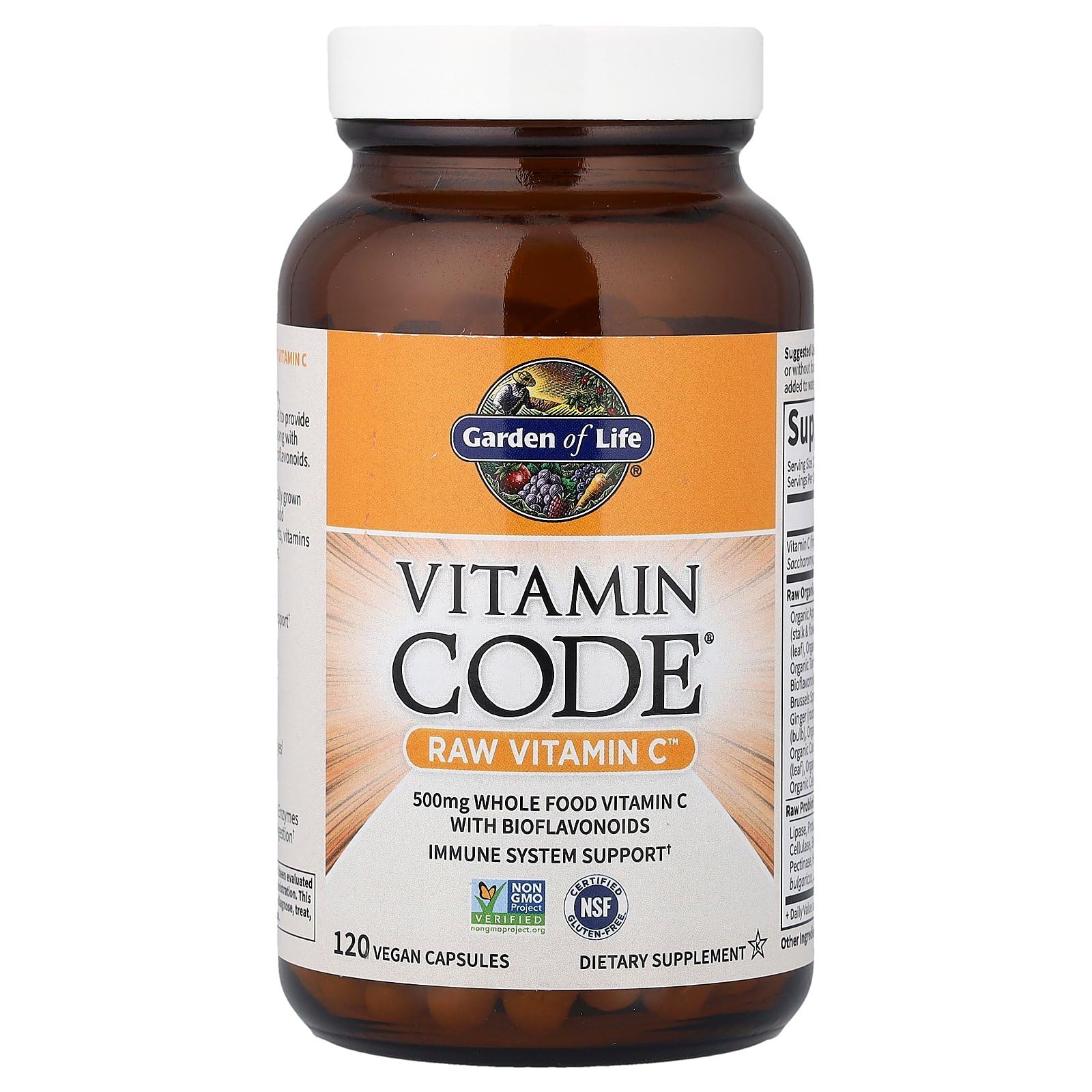 Garden of Life Vitamin Code Raw Vitamin C with 23 raw fruits and vegetables blend