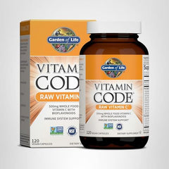 Kosher certification icon on Garden of Life Vitamin Code Raw Vitamin C bottle