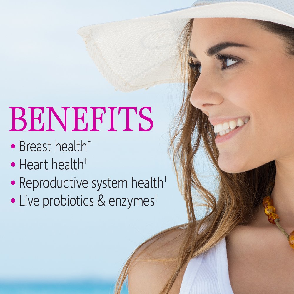 Garden of Life Vitamin Code Women bottle back with nutritional facts and daily nutrient coverage