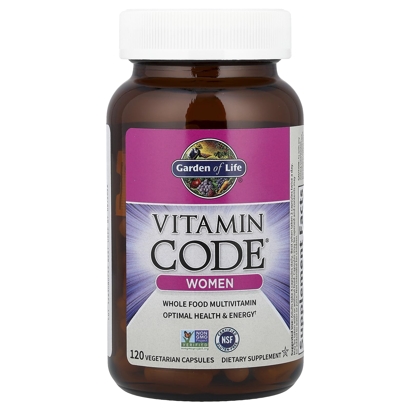 Vitamin Code Women capsules ready for daily use.