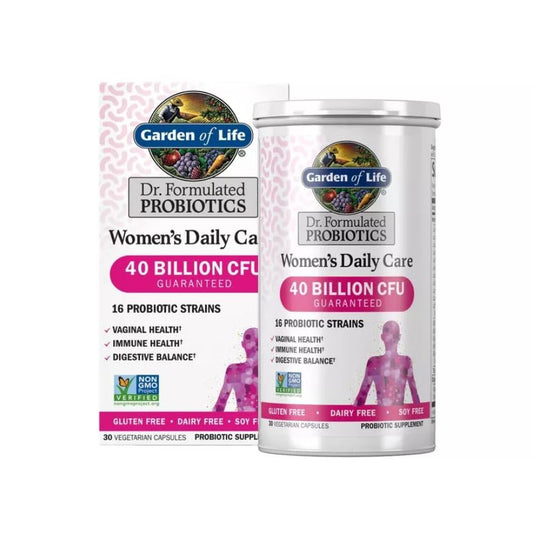 Garden of Life Women's Daily Care capsules designed for everyday use.
