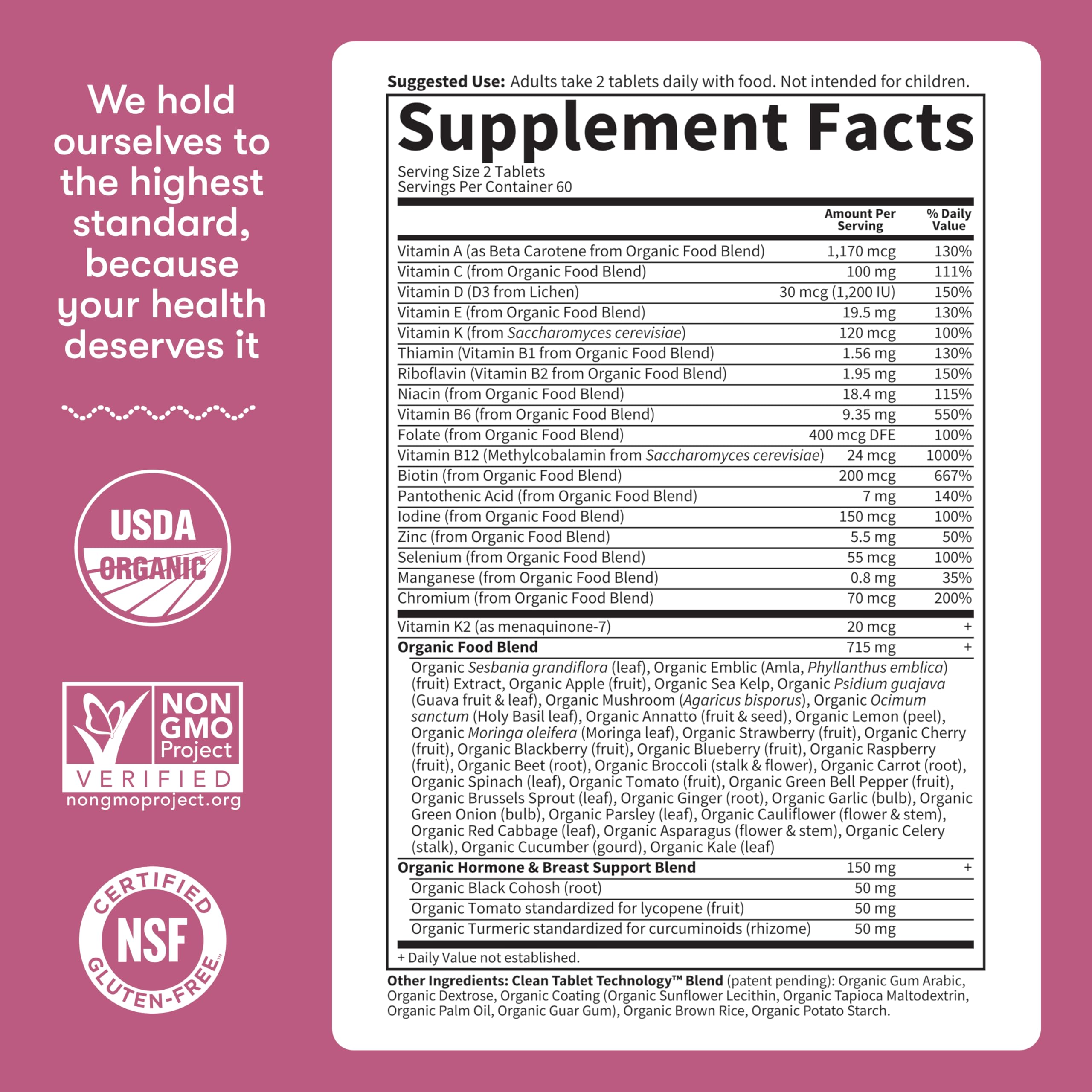 Closeup of B12 and vitamins on label emphasizing energy and metabolism support