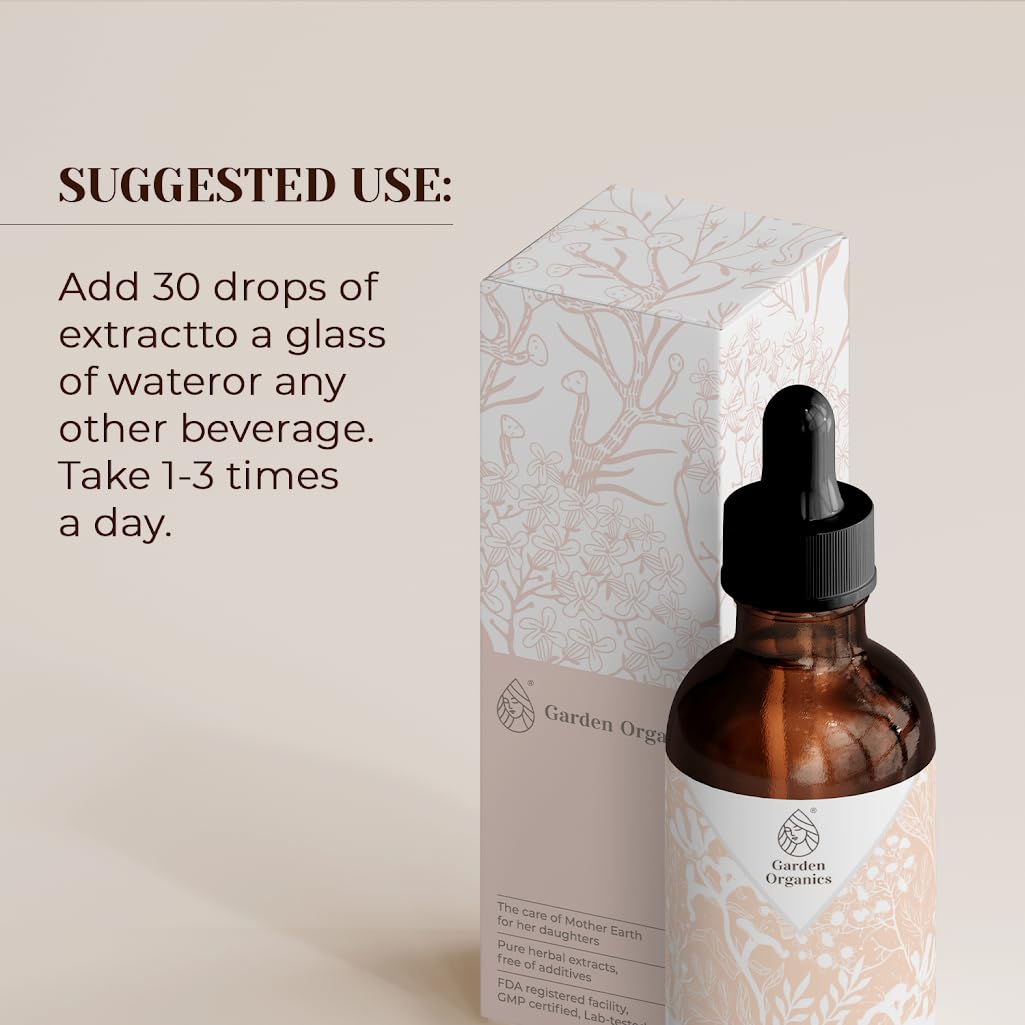 Garden Organics Astragalus bottle pour demonstrates easy use for daily energy and vitality