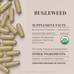 Dried Bugleweed herb from Garden Organics in a simple pack.