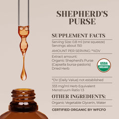 Garden Organics Shepherd's Purse dried herb and 4 oz container