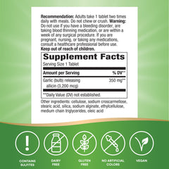 Garlicin Cardio SmartRelease tablets close-up with protective coating.