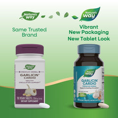 Vegetarian Garlicin Cardio tablets designed for daily circulation support.