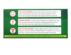 Garlique ingredient-label highlights natural vegan-friendly formula.