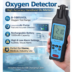Garosa O2 detector compact handheld design for on‑the‑go checks.