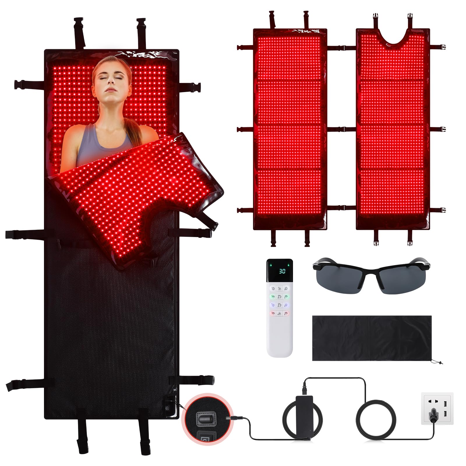 GarveeHome red light therapy mat full-body wrap for at-home relief