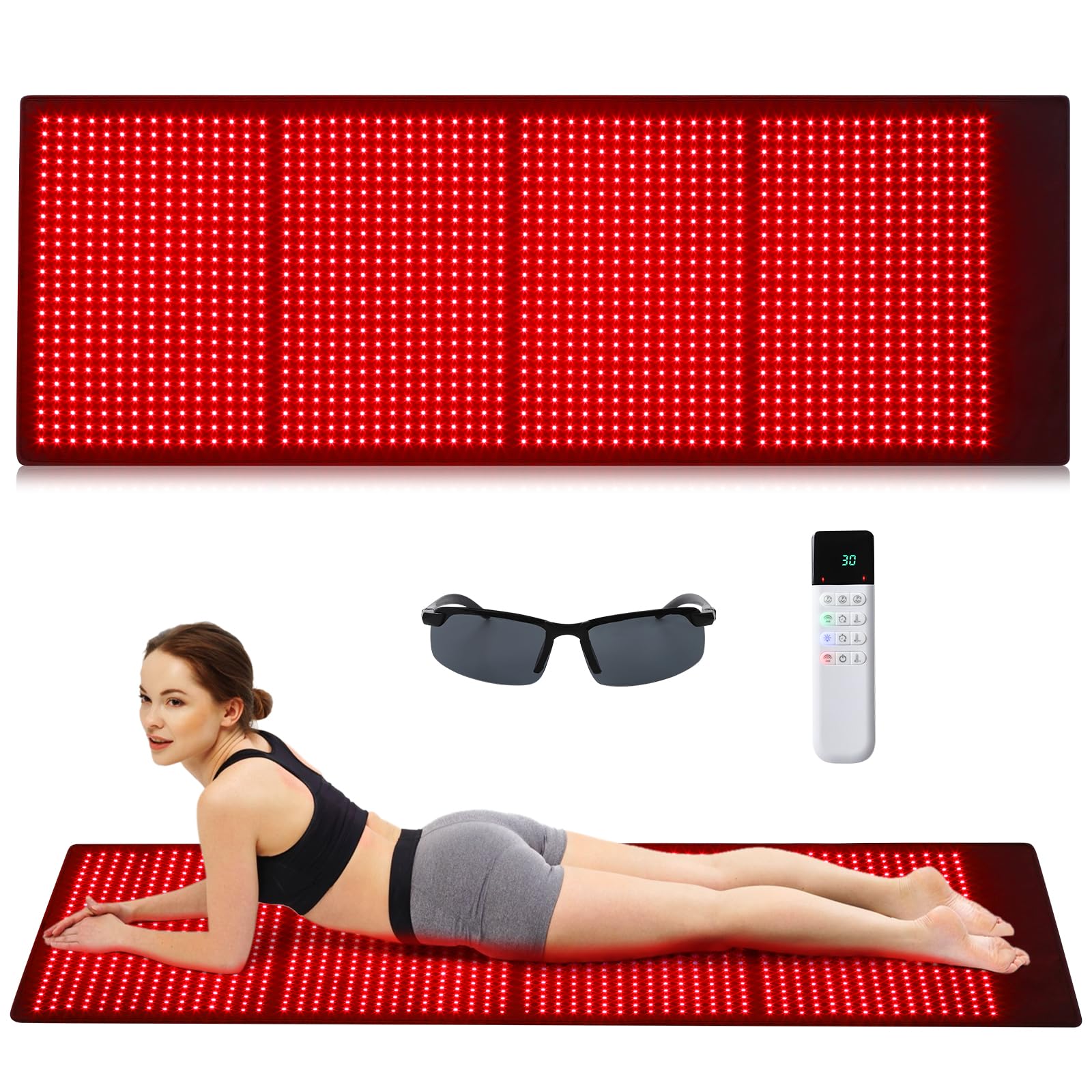 GarveeHome red light therapy mat full view for home relaxation.