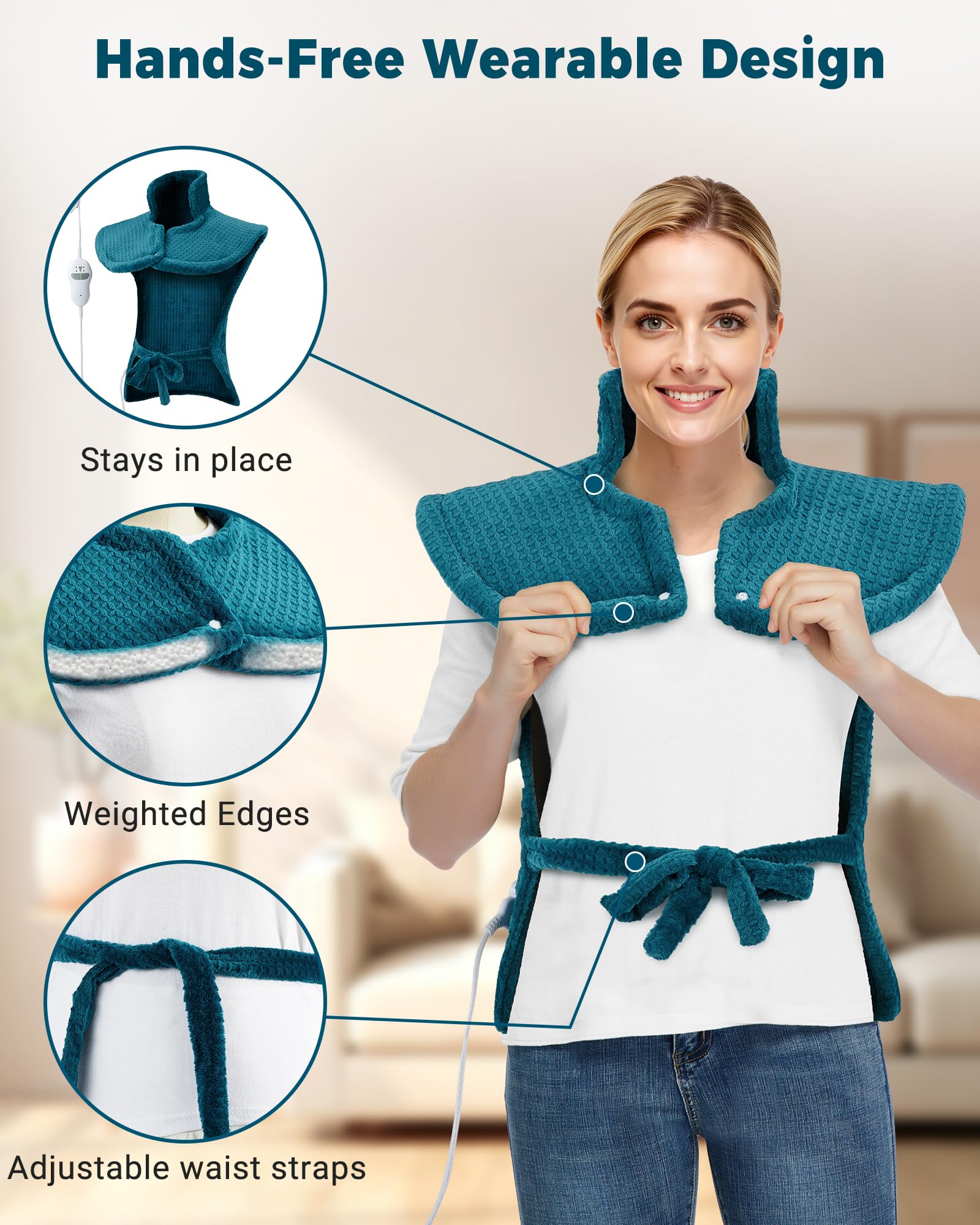 GarveeHome wearable design keeps the pad securely in place during use.