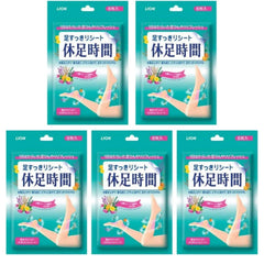 Five-pack packaging of GASHINA STORY foot patches for easy use.
