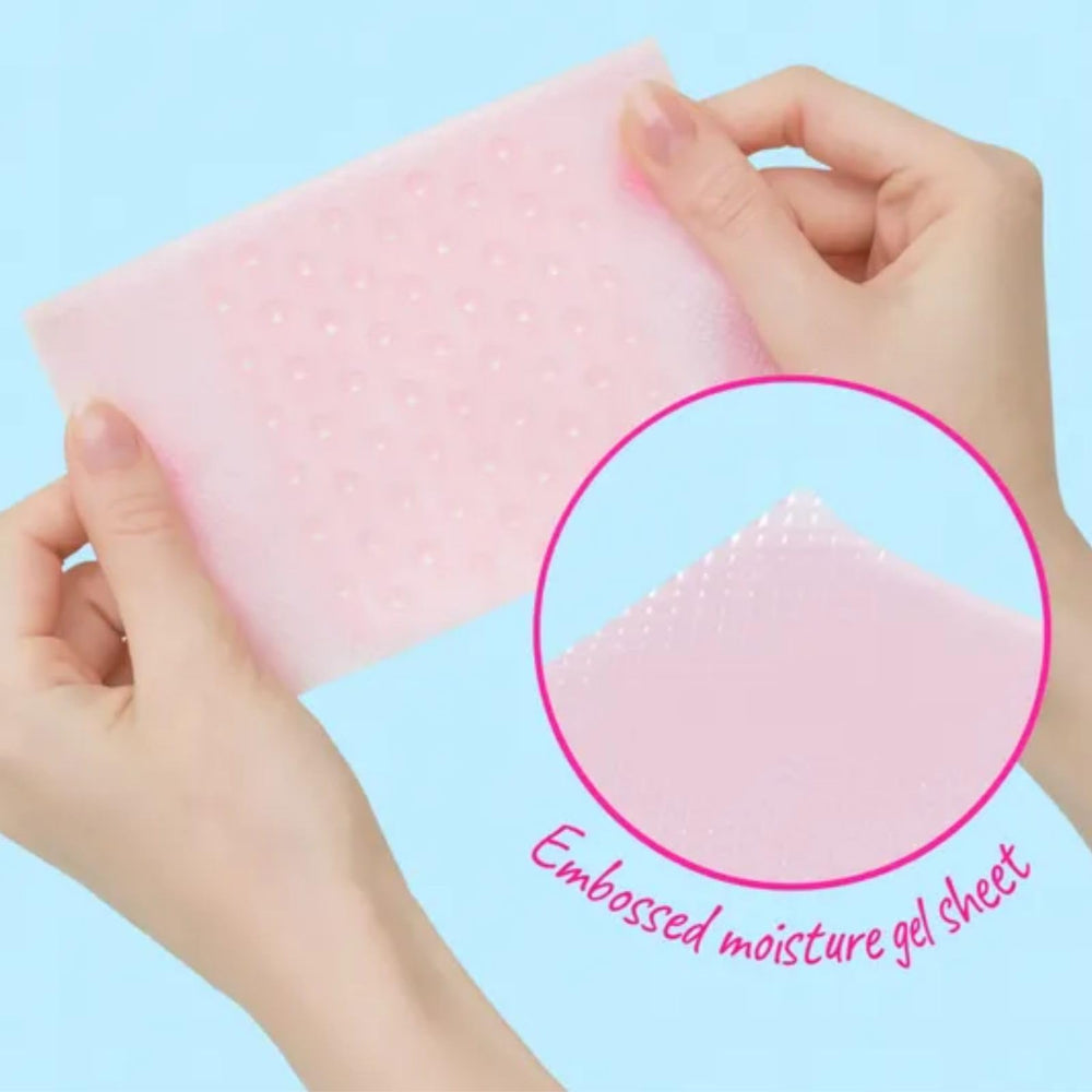 Foot patch close-up showing gentle cooling gel and adhesion.