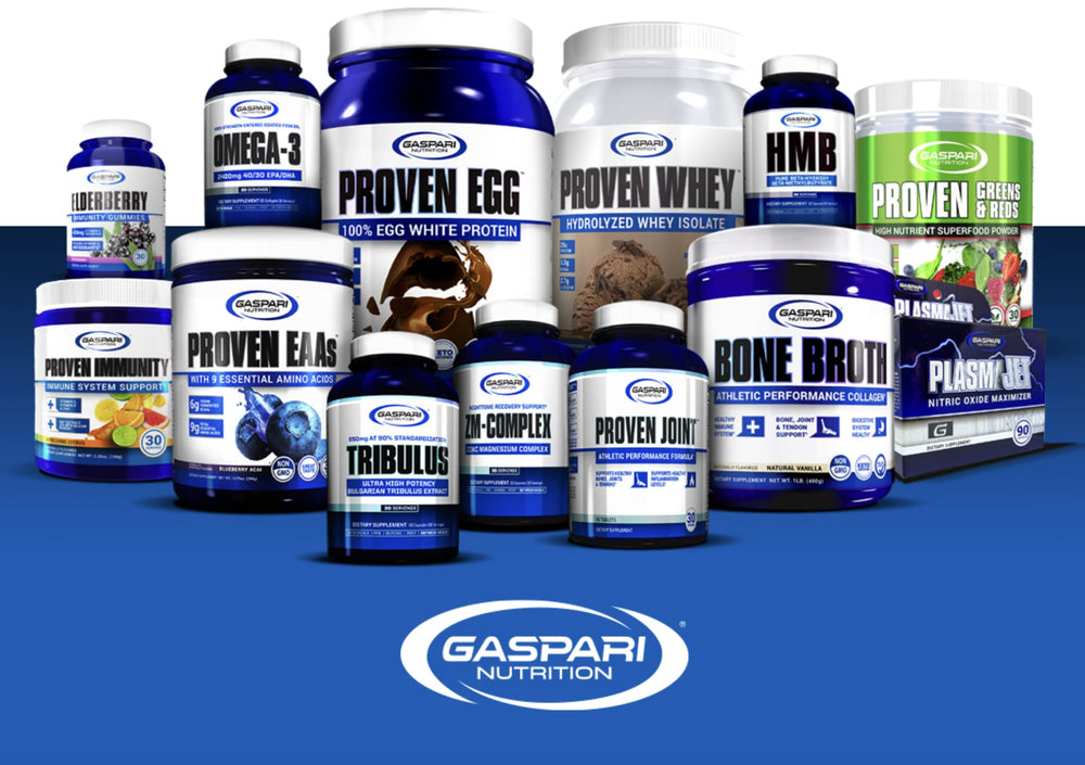 Gaspari Nutrition Bone Broth Collagen packaging emphasizes natural, high-quality ingredients.