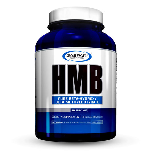 Gaspari Nutrition HMB bottle visual showing a convenient muscle support option