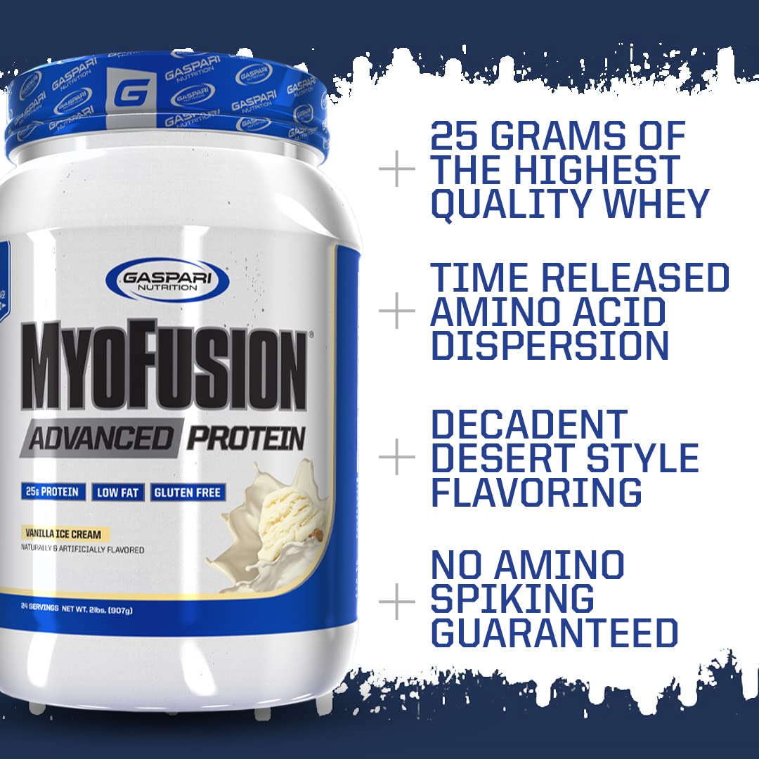 Gaspari Nutrition Myofusion Advanced Protein nutrition facts panel for balanced macros