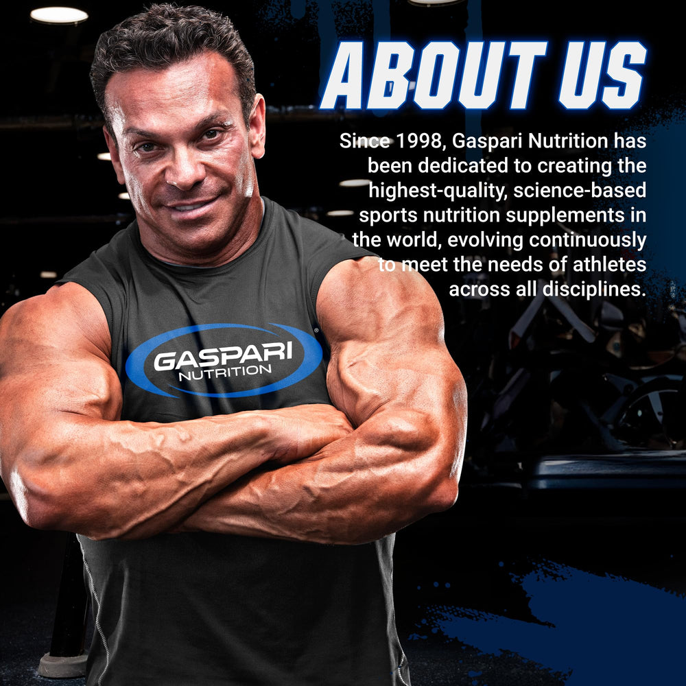 Gaspari Nutrition SuperPump Aggression athlete in gym suggests endurance during training.