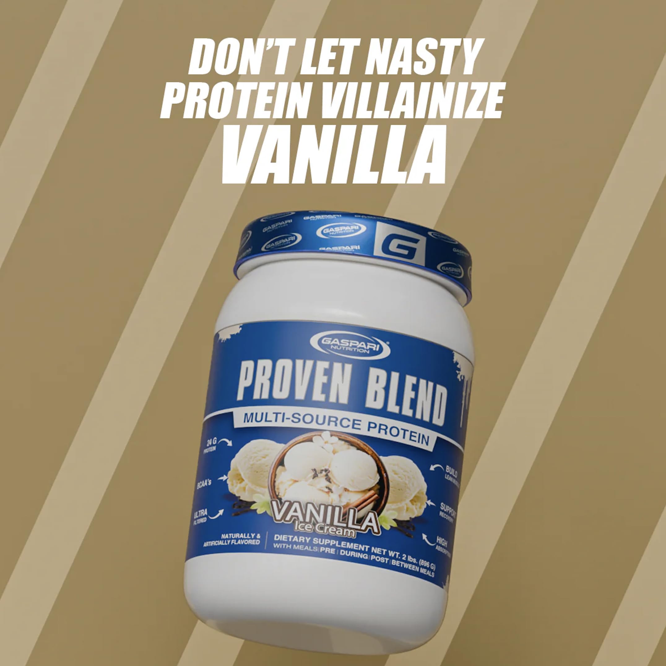 Gaspari Proven Blend usage before or after workouts to support energy and recovery.