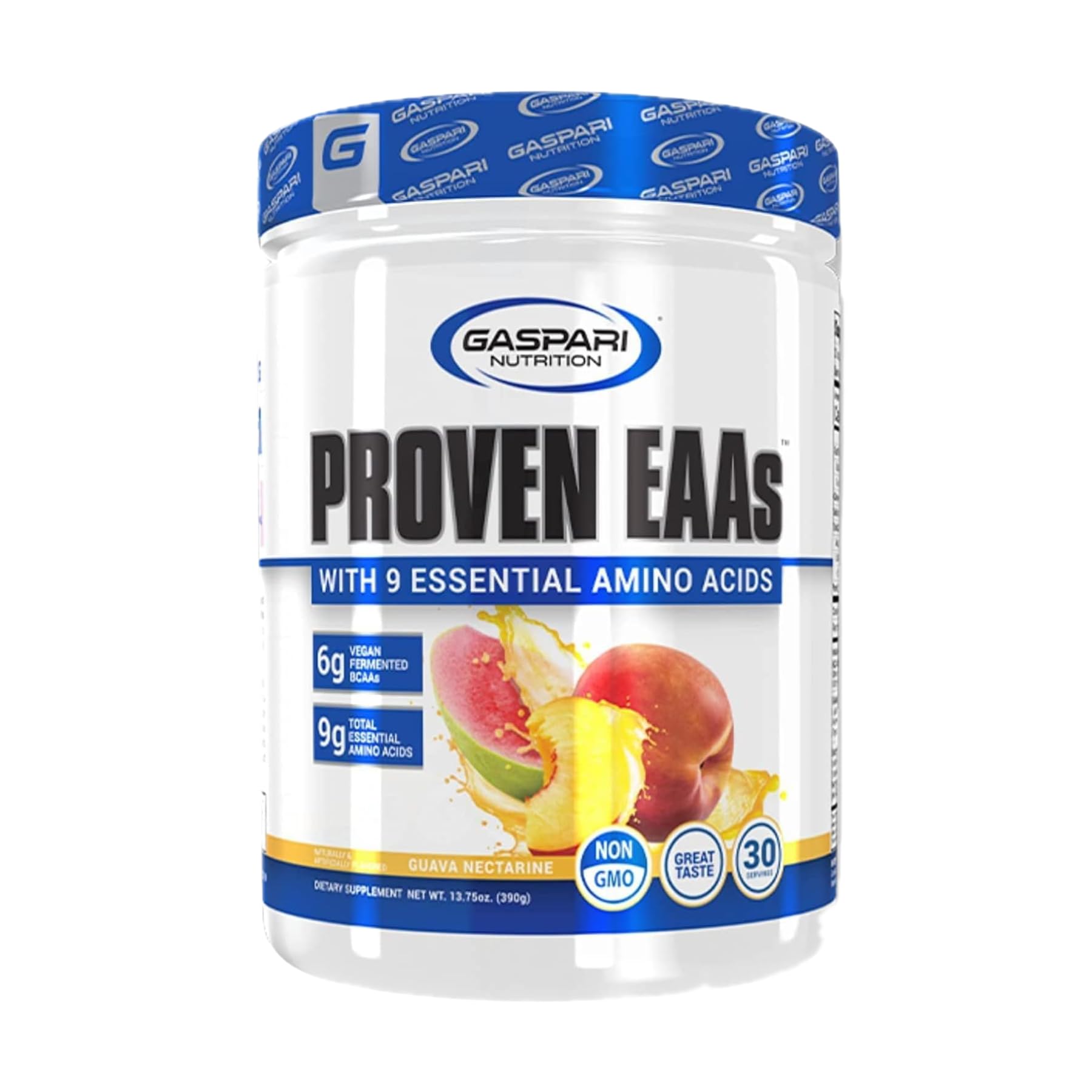 Gaspari Proven EAAs Guava Nectarine bottle ready for post-workout recovery.