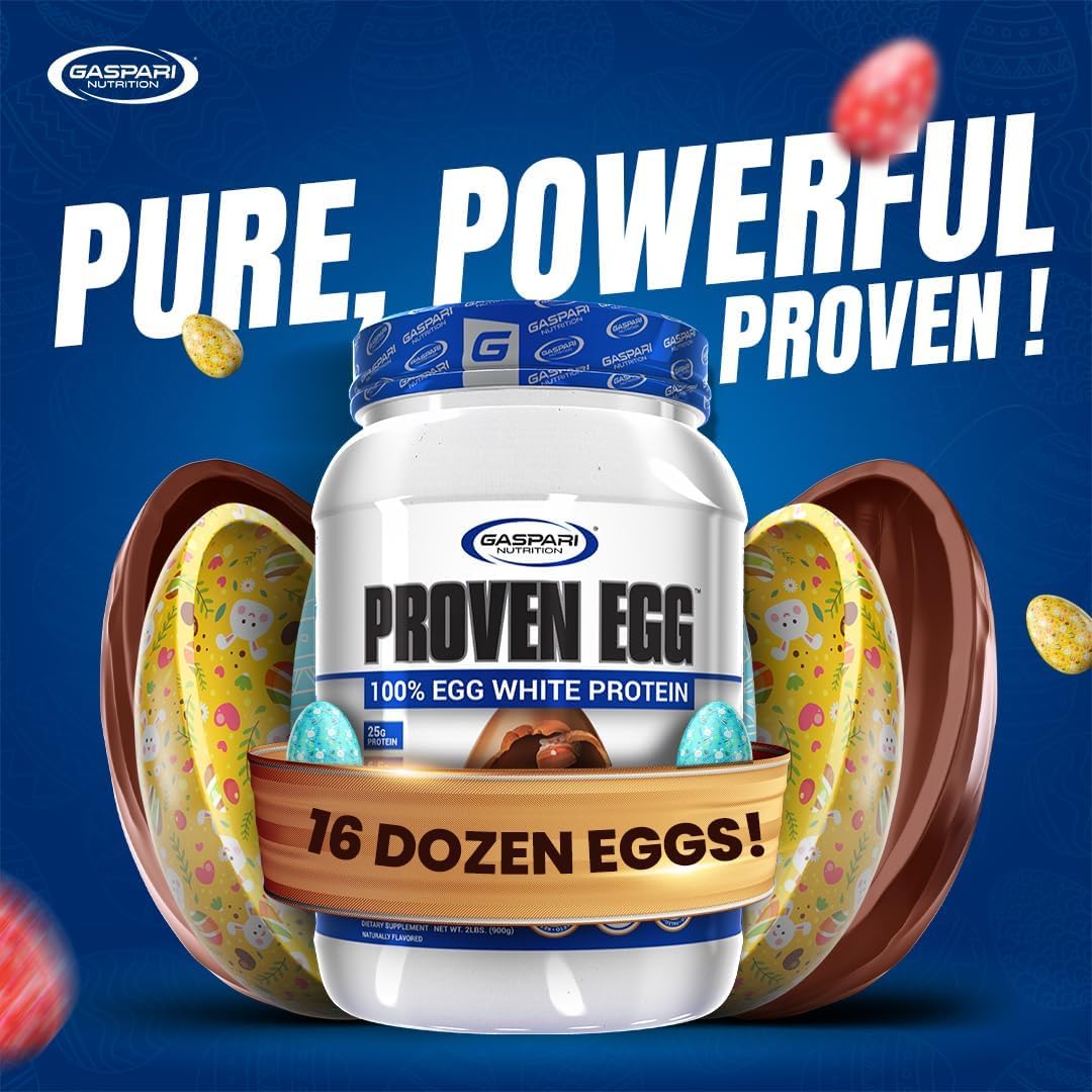 Gaspari Proven Egg bottle front, trusted brand since 1998 for clean nutrition.