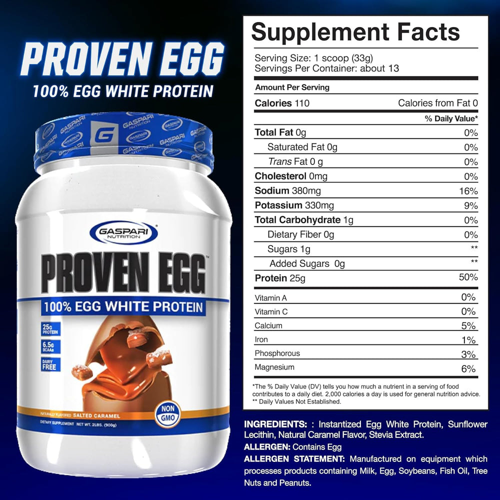 Gaspari Proven Egg being poured into a glass for a smooth shake