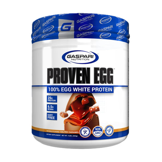 Gaspari Proven Egg protein powder tub, 1 lb, easy daily shakes