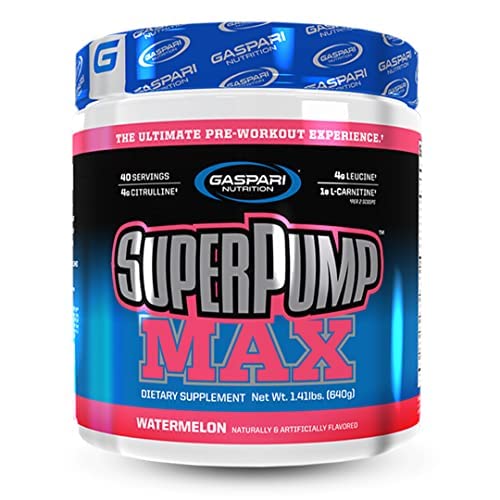 Gaspari SuperPump MAX canister closeup showing quality packaging