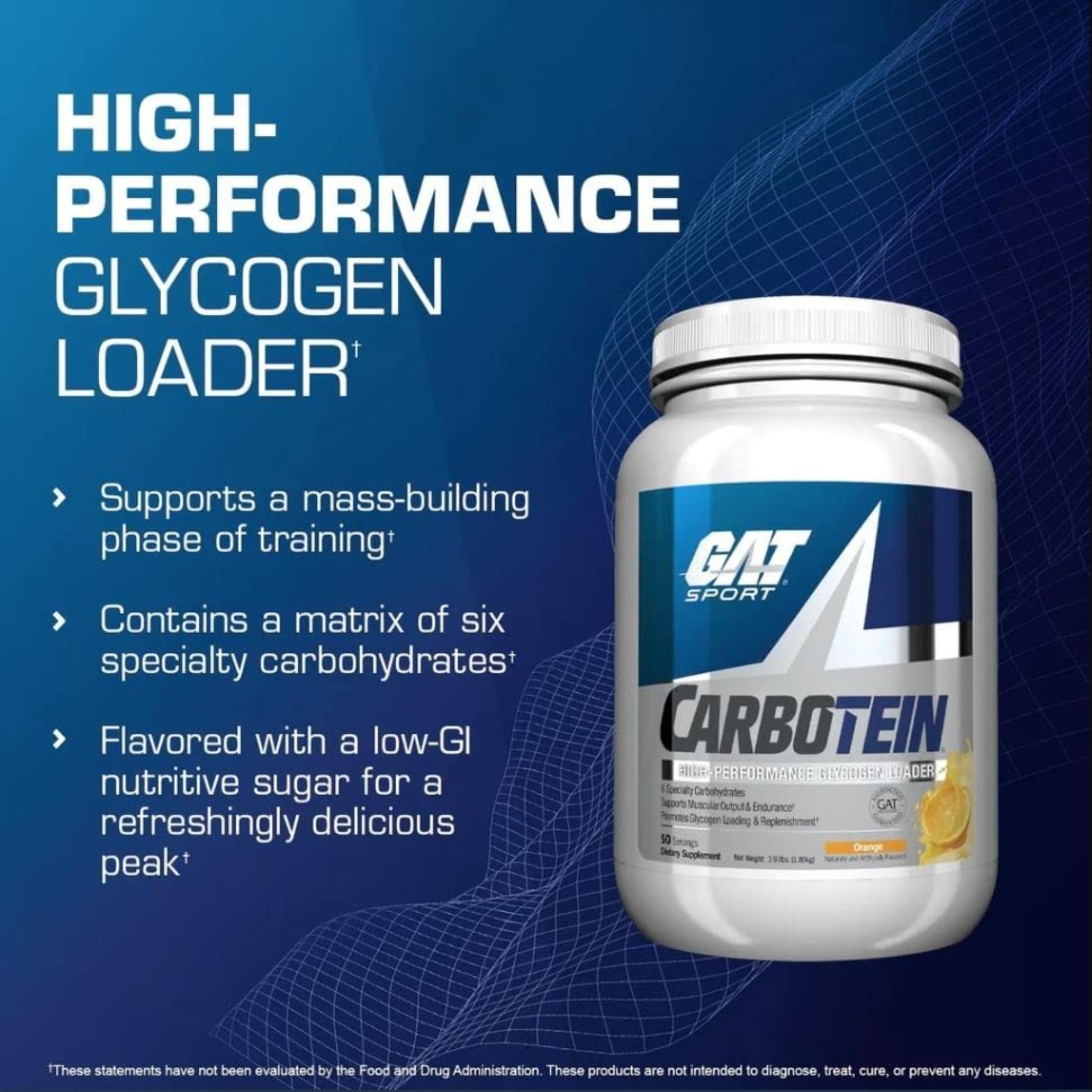GAT SPORT Carbotein grape scoop for easy mixing during fueling