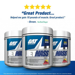 JetMass label closeup highlights transparent ingredients and no artificial colors.