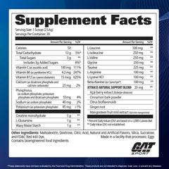 GAT SPORT JetMass Tropical Ice powder-dissolve demonstrates easy mix for training days.