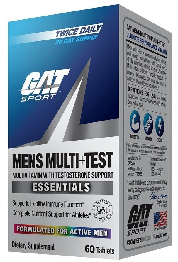 Tribulus-ingredient note on label suggests potential male vitality support