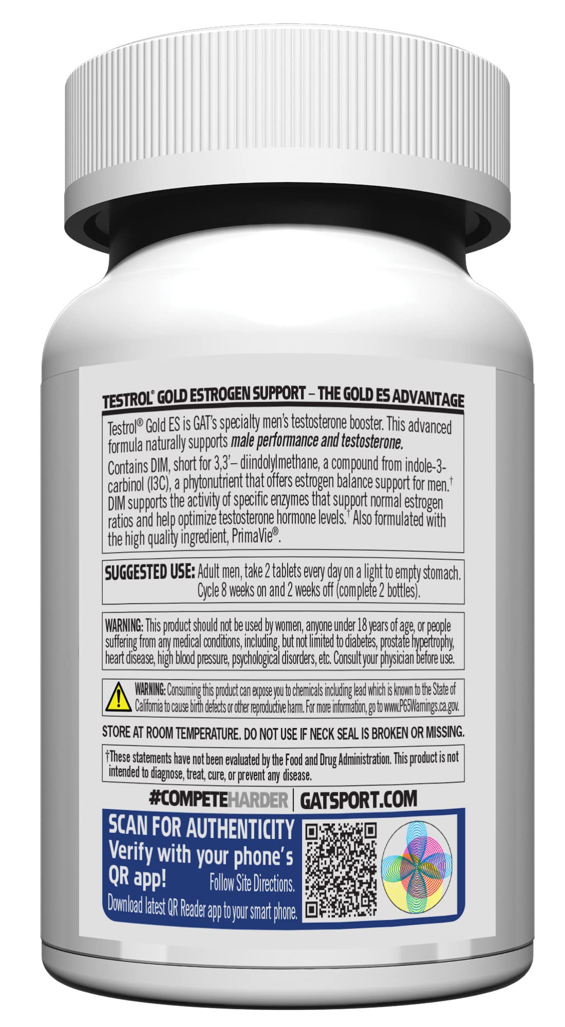 Testrol Gold ES tablets arranged for daily supplement routine