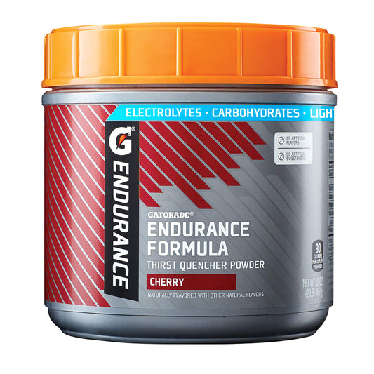 Gatorade Endurance Formula Powder Cherry tub for hydration during long sessions