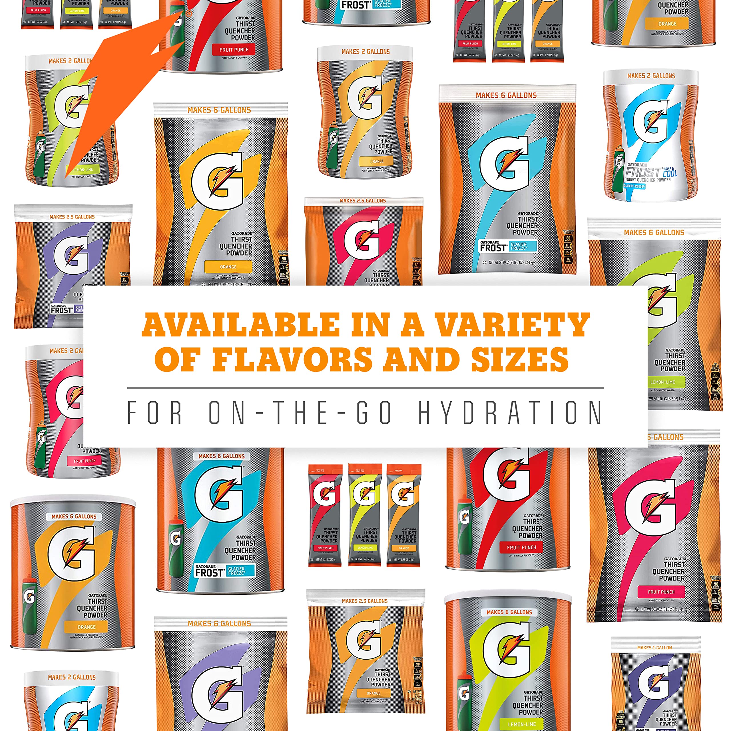 Gatorade powder being poured into water to dissolve.
