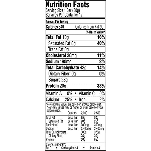 Gatorade Whey Protein Recover Bar dairy protein blend described
