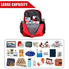 Gatycallaty first aid backpack with cross-design visible for quick identification