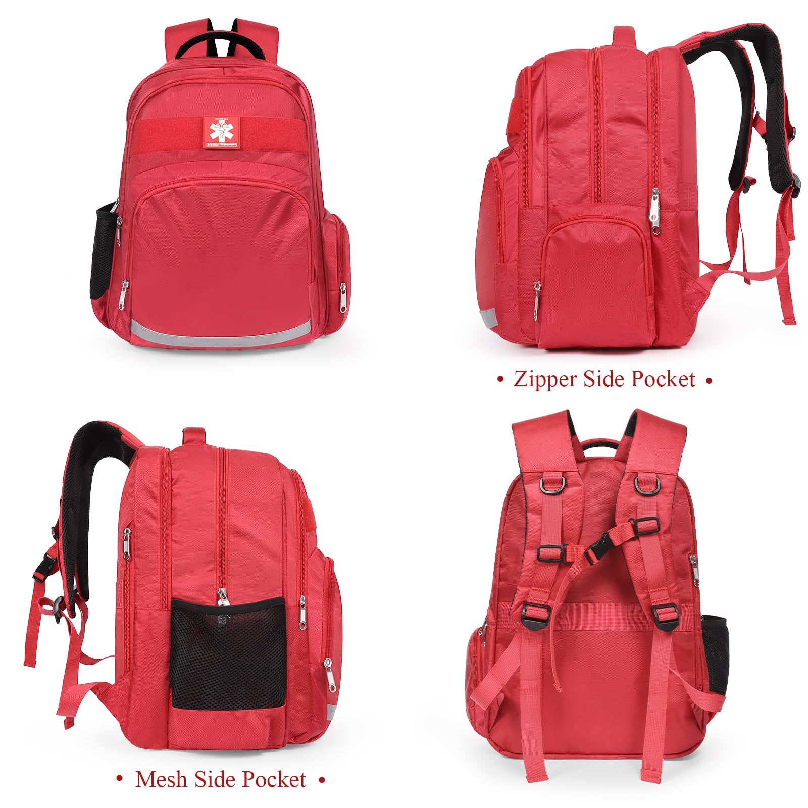 Gatycallaty first-aid backpack organized pockets help you locate gear