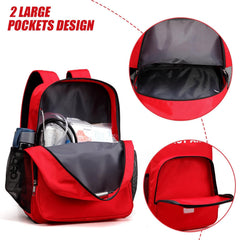 Gatycallaty first aid backpack close-up of waterproof material for durability