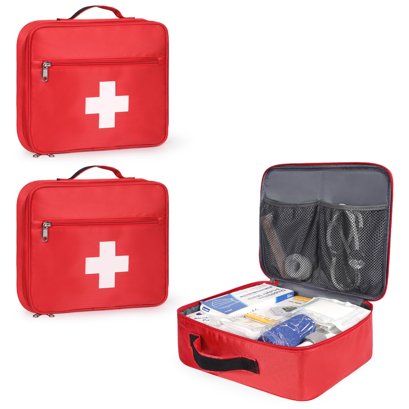 Gatycallaty first aid bag with bold cross for fast emergency access.