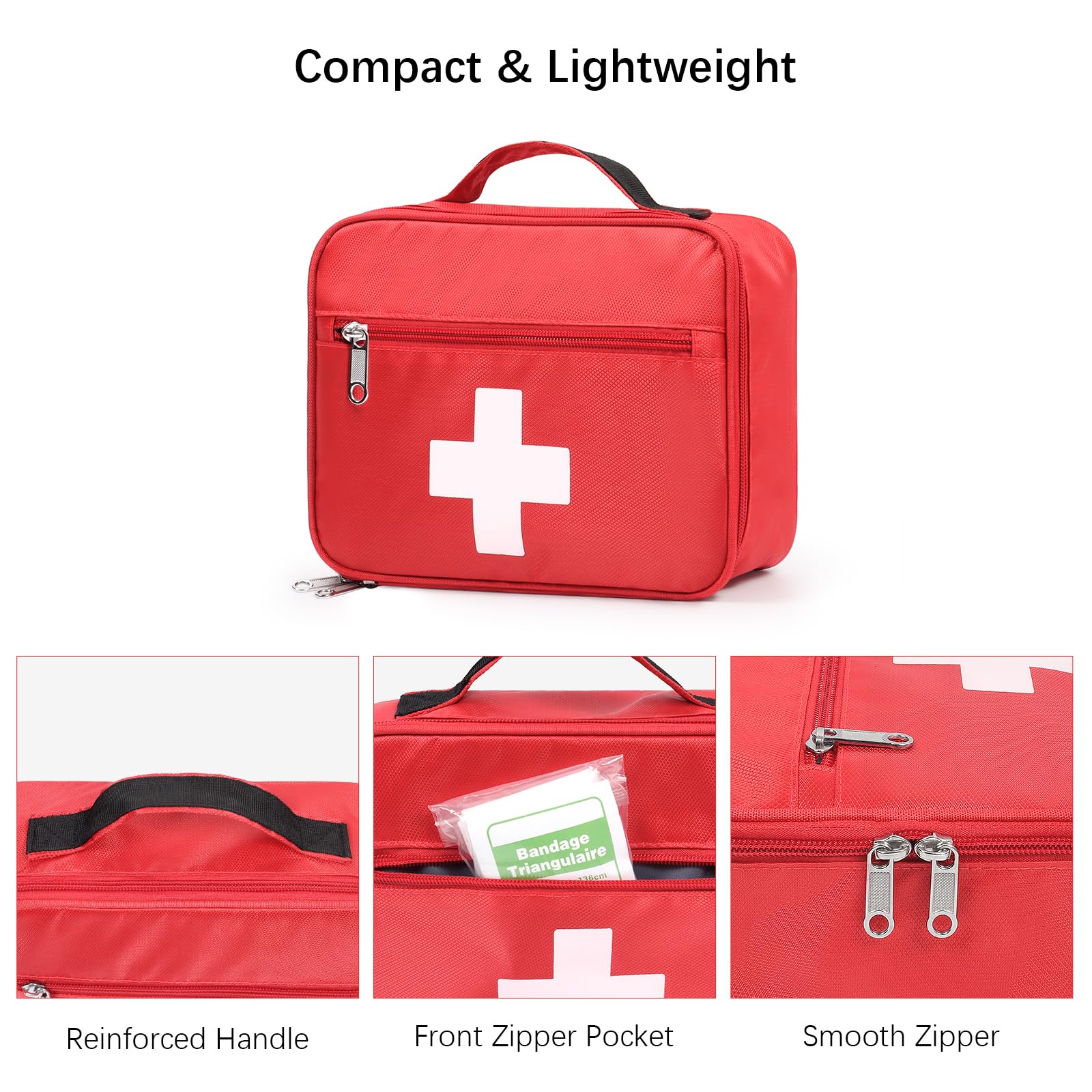 Gatycallaty top handles offer easy carrying during travel or hiking.