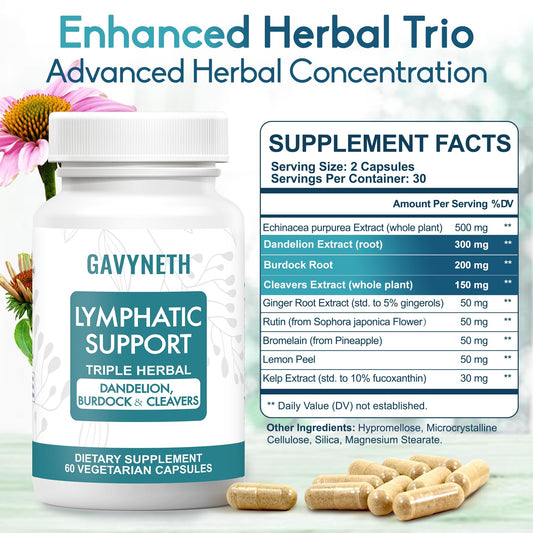 GAVYNETH immune balance capsules close-up highlighting plant-based formula.